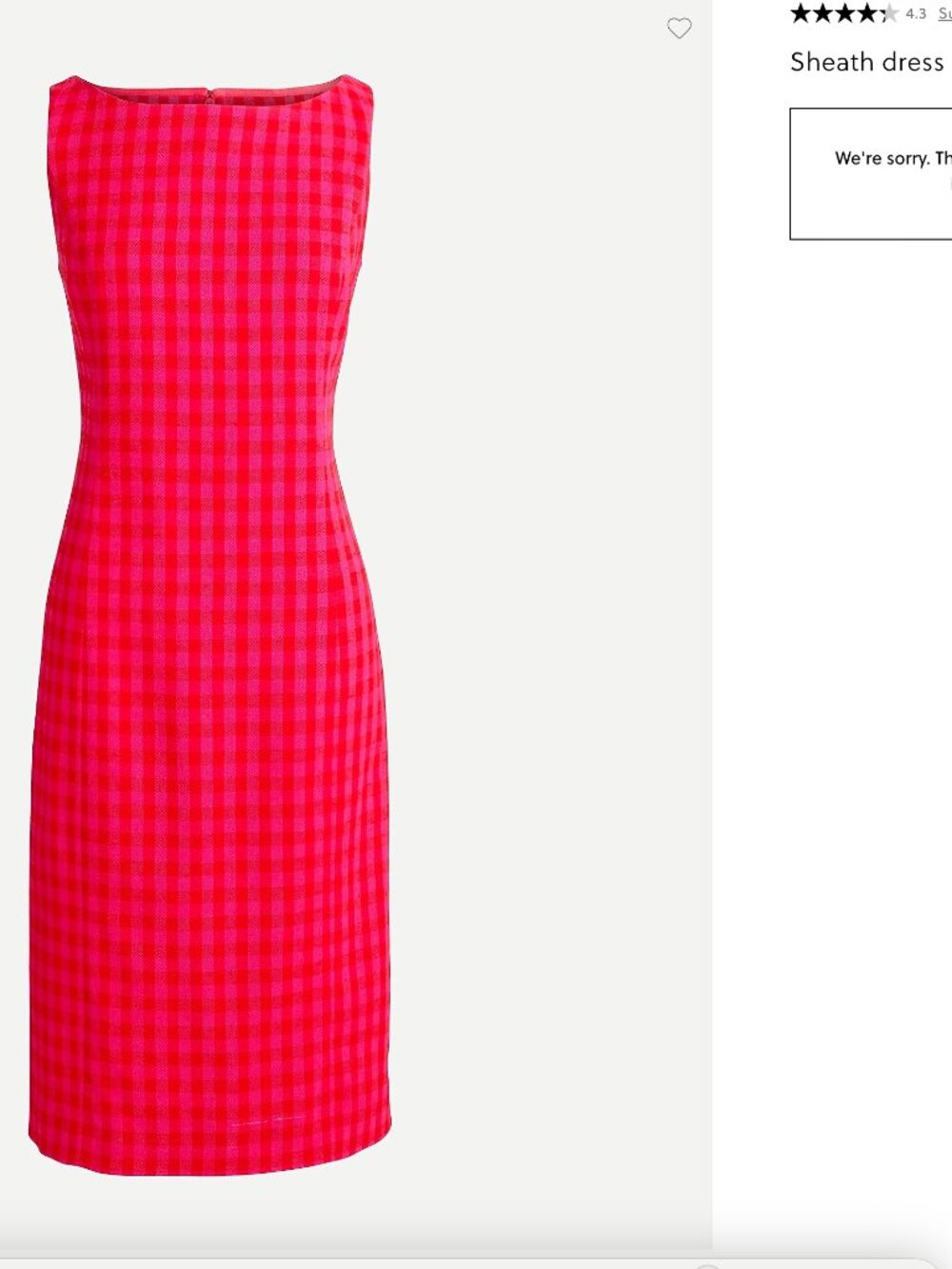 J. CREW Sheath Dress Pink Sleeveless 12 See Description